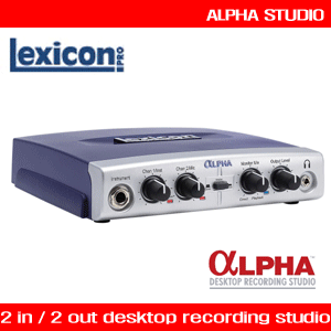 [Lexicon ALPHA] 최고급 오디오인터페이스/휴대용/PC용/홈레코딩/4in-2out/렉시콘 알파/프리앰프내장/소비코100%정식정품/외장 사운드카드/USB/AMON타입,M-AUDIO타입/당일배송