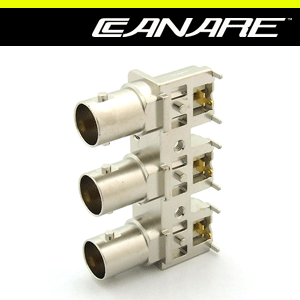 [CANARE BCJ-BPLH3P] 카나레 75옴 BNC 기판형 커넥터(라이트 앵글)/기판설치타입/당일배송