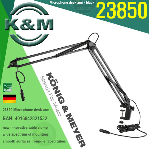 [K&amp;M 23850] 독일산 Desk Arm 굴절 마이크 스탠드/케이엔앰/당일배송