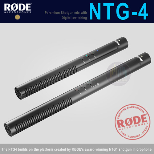 [RODE NTG-4] 고퀄리티의 방송용 샷건 마이크/최고급 로데 콘덴서마이크/boompole 마이크/DSLR/캠코더/카메라용/비디오마이크/NTG-2/NTG-3/NTG4/NTG-4+/당일배송