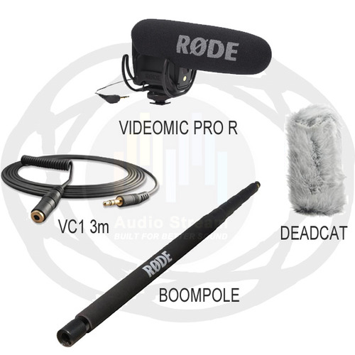 [RODE 촬영용 샷건 붐세트] RODE VIDEOMIC PRO R+ Deadcat + BOOMPOLE+ VC1 3m 케이블/붐마이크 세트